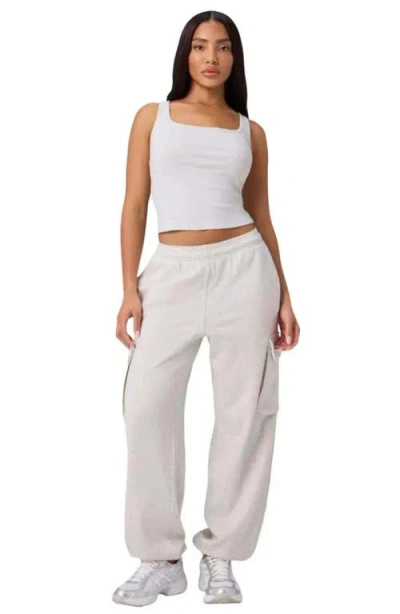 Fabletics Year Round Terry Cargo Jogger In Gray
