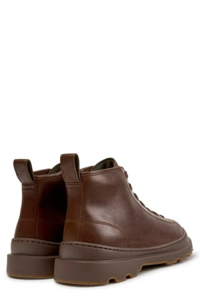 Camper Brutus Leather Ankle Boot In Brown