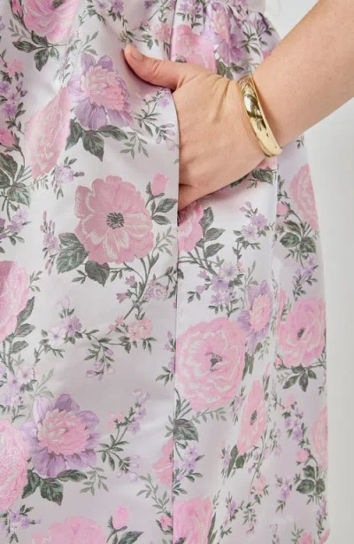 Endless Rose Bow Jacquard Minidress In Multi