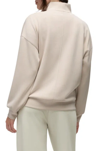 Prana Shea Soft Relaxed Half Zip Pullover In Neutral