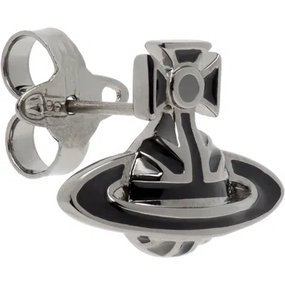 Vivienne Westwood Man Jack Stud Single Earring In Metallic