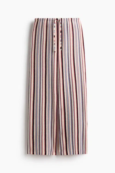 H&m Knit Drawstring Pants In Multi