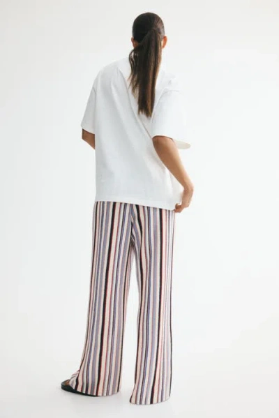 H&m Knit Drawstring Pants In Multi