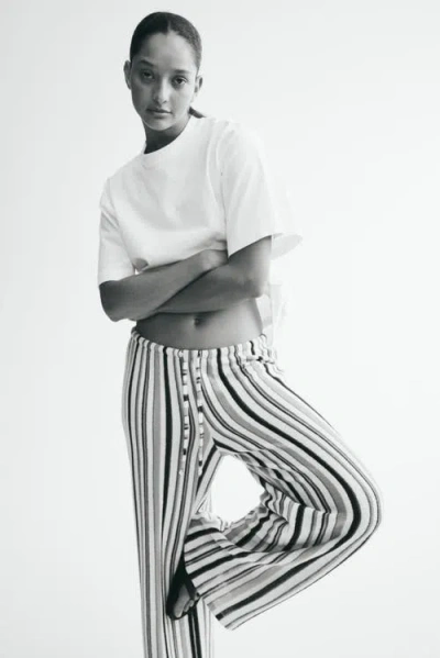 H&m Knit Drawstring Pants In Multi