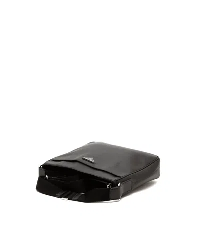 Prada Saffiano Messenger Bag In Black
