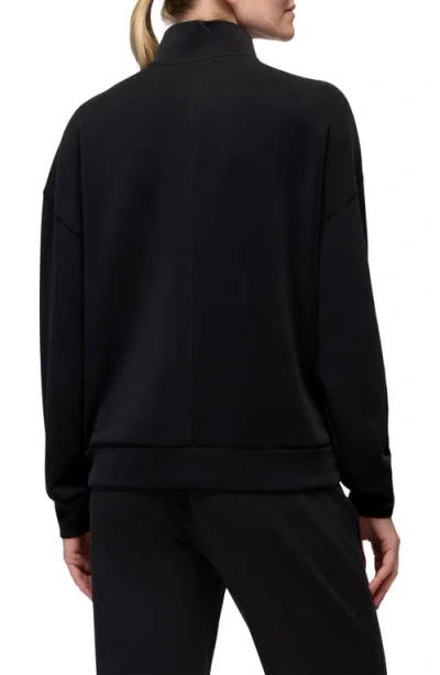 Prana Shea Soft Relaxed Half Zip Pullover In Black