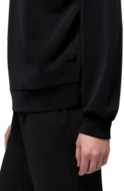 Prana Shea Soft Relaxed Half Zip Pullover In Black