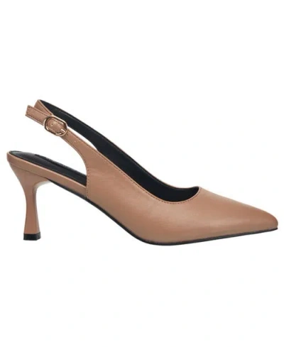 French Connection Brenna Kitten Heel In Neutral