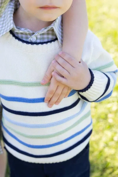 Florence Eiseman Sweater With Raised Stripes In Neutral