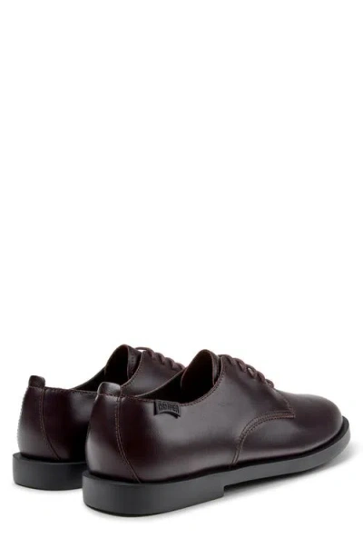 Camper Don Plain Toe Derby In Brown