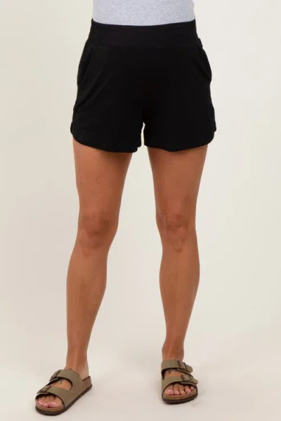 Pinkblush Basic Rounded Hem Shorts In Gray
