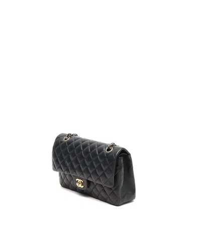 Chanel Classic Medium Double Flap Bag In Black
