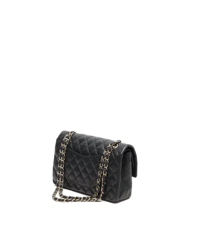Chanel Classic Medium Double Flap Bag In Black