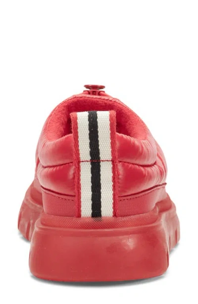 Hunter Madi Platform Puffer Slipper In Red