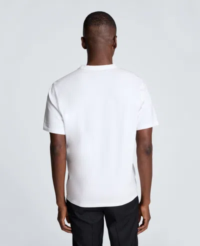 Kenneth Cole Crew Tee With Pocket In White