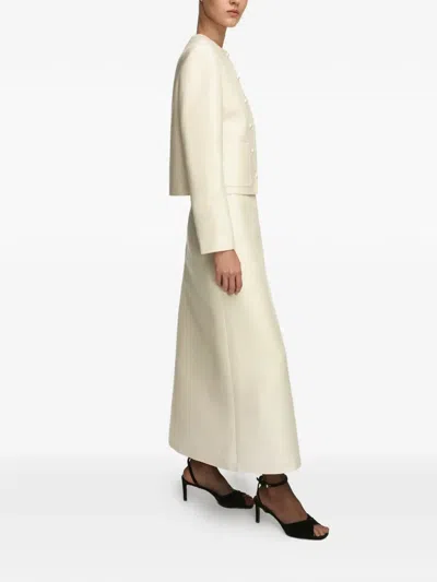 12 Storeez Sofia Button-fastening Jacket In Neutral