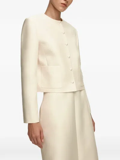 12 Storeez Sofia Button-fastening Jacket In Neutral