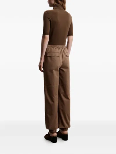 12 Storeez Drawstring Track Pants In Brown