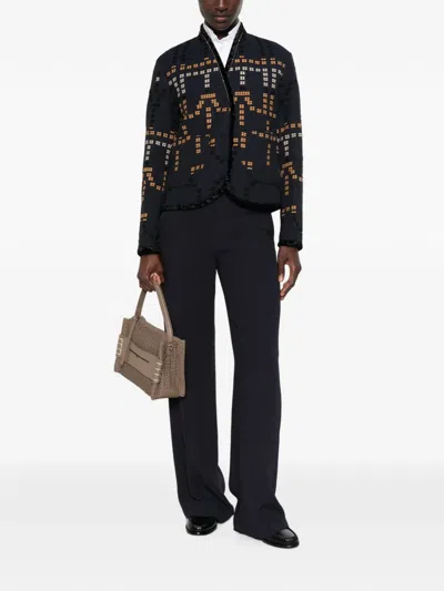Forte Forte Samarcanda Jacquard Jacket Notte In Black