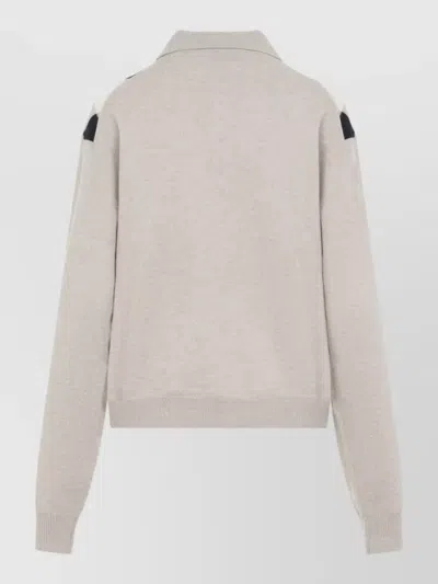 Miu Miu Collared Sweater Long Sleeves Regular Fit In Multi