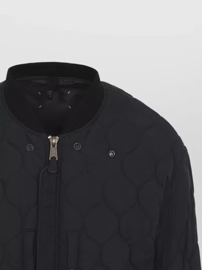 Maison Margiela Nylon Blend Bomber Jacket With Polyester Lining In Multi