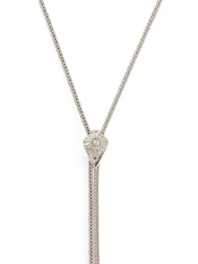 Toga Concho Loop Tie In Silver