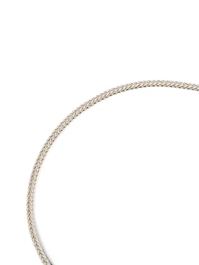 Toga Concho Loop Tie In Silver