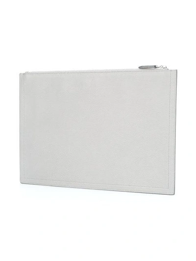 Givenchy Medium Antigona Grained Leather Pouch, Grey