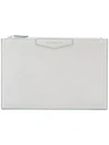 Givenchy Medium Antigona Grained Leather Pouch, Grey