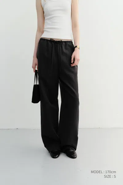 Dunst Drawstring Casual Pants In Black