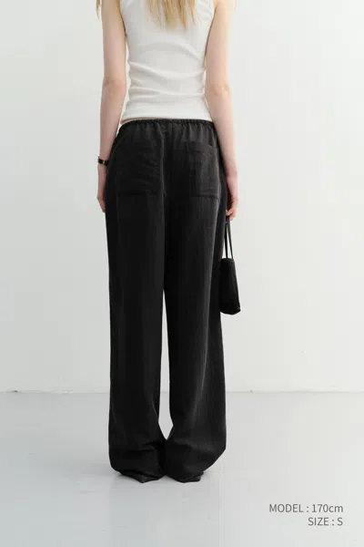 Dunst Drawstring Casual Pants In Black
