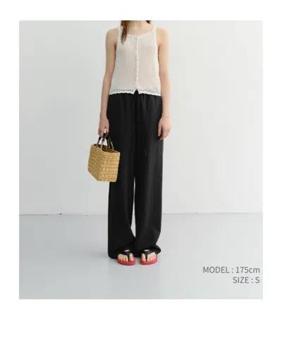 Dunst Drawstring Casual Pants In Black