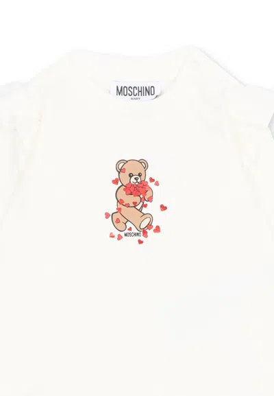 Moschino Teddy Bear Ruffled Tracksuit In Multi