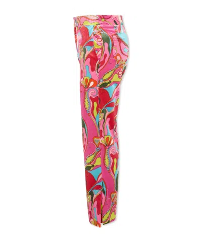 Pucci Patterned Trousers In Multi