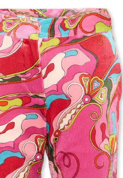 Pucci Patterned Trousers In Multi