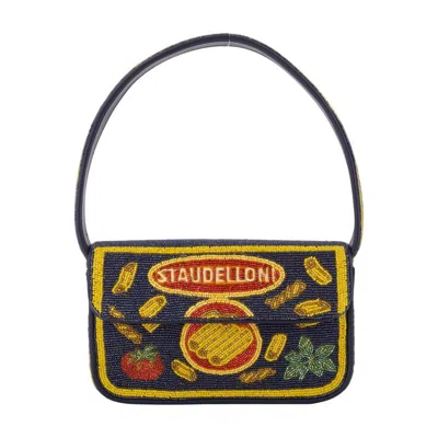 Staud Tommy Small Beaded Shoulder Bag