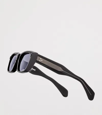 Jacques Marie Mage Corniche Rectangle Sunglasses In Black