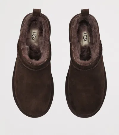 Ugg Suede Classic Micro Boots In Brown