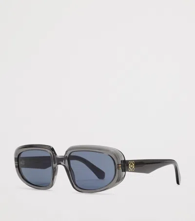 Loewe Rectangular Steps Sunglasses In Grey