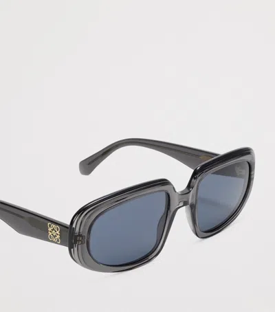 Loewe Rectangular Steps Sunglasses In Grey