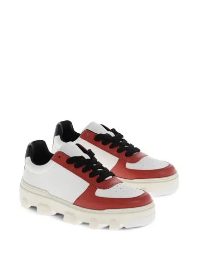 Dsquared2 White Leather Low-top Sneakers In White