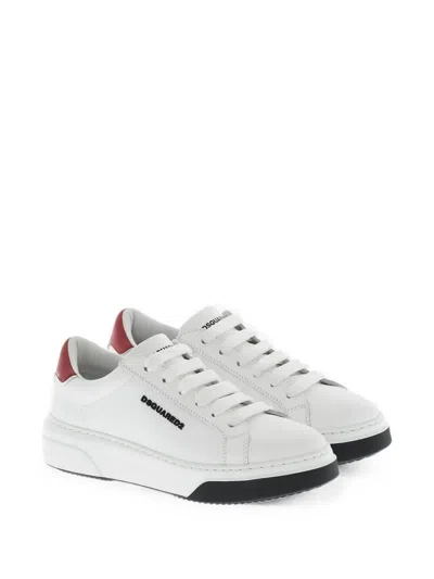 Dsquared2 Bumber Leather Sneakers In Multi