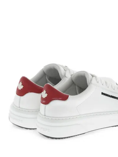 Dsquared2 Bumber Leather Sneakers In Multi