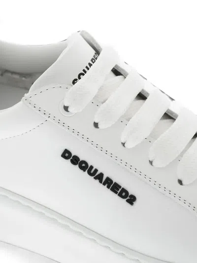 Dsquared2 Bumber Leather Sneakers In Multi