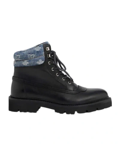 Dsquared2 D2 Monogram Ankle Boots In Black