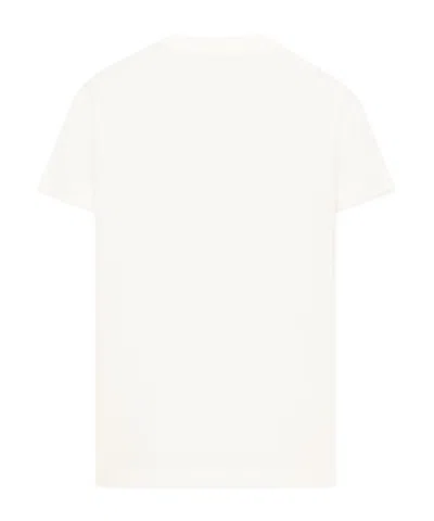 Fendi Spray-effect Logo-print T-shirt In White