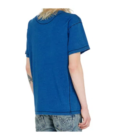 Diesel T-shirt With Shadow-effect Patches In Blue