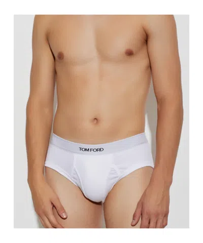Tom Ford Black Boxer Briefs Two Pack In White