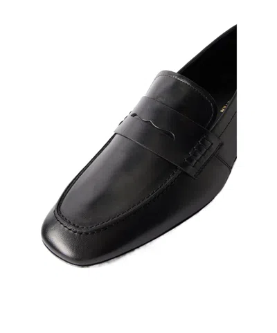 Dries Van Noten Square-toe Leather Loafers In Black