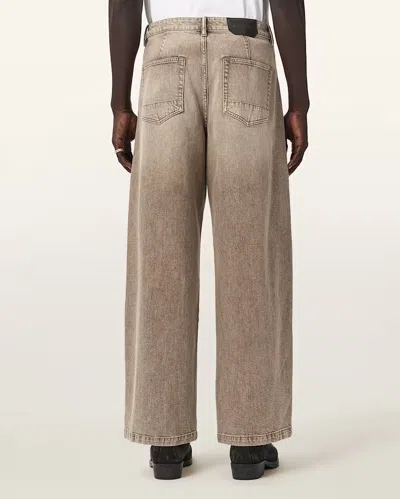 Allsaints Belt Loop Jeans In Brown